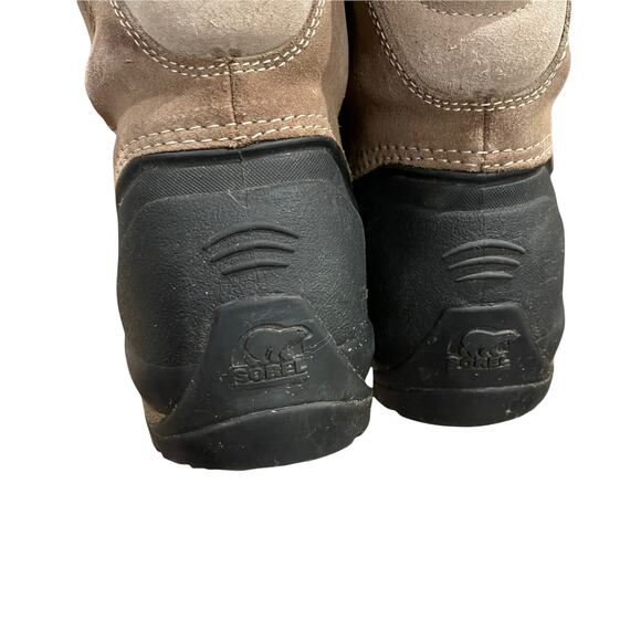 Sorel Men\'s Brown Black Cold Mountain Winter Suede Rubber Boots Shoes Size 9 main image 7